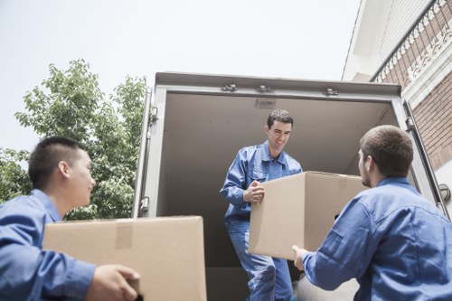 Customer complaint review notes and moving service paperwork