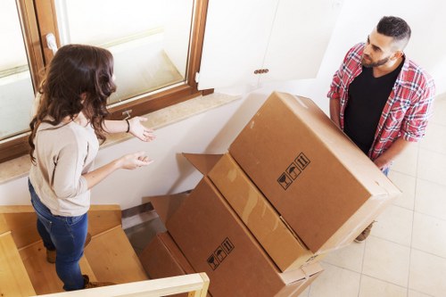 Packing and lifting support for removals work