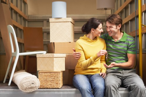 Charitable donation items arranged during a Barnes clearance