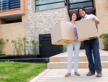 Moving team assisting with a residential move in Barnes